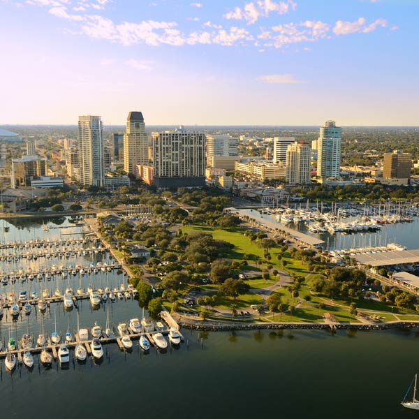 Aerial View of St. Petersburg, Florida
